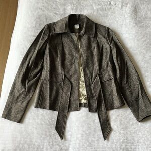 J. Crew 100% Wool Blazer Made in Scotland Preppy Size 6 Y2K Academia